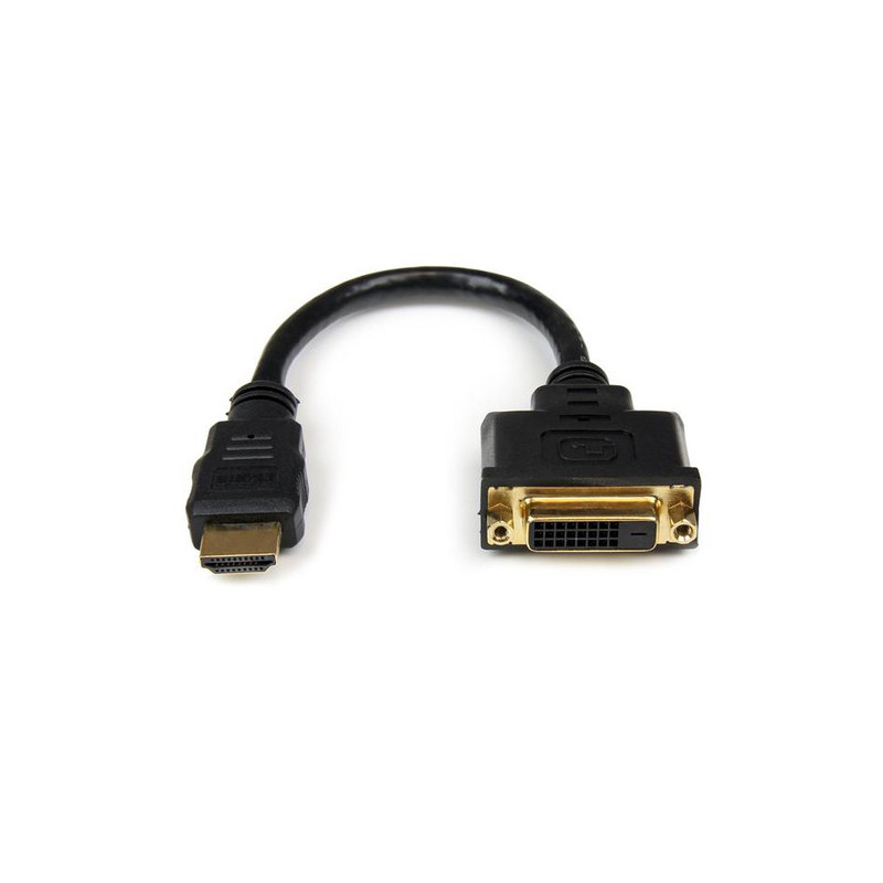 StarTech.com Adattatore cavo video HDMI a DVI-D da 20 cm - HDMI maschio a DVI femmina