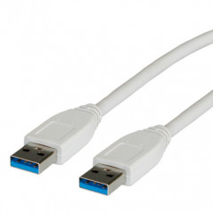 ROLINE USB 3.0, Type A-A, 3.0M cavo USB 3 m USB A Bianco