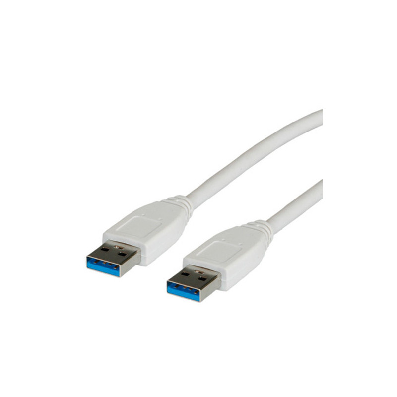 ROLINE USB 3.0, Type A-A, 3.0M cavo USB 3 m USB A Bianco