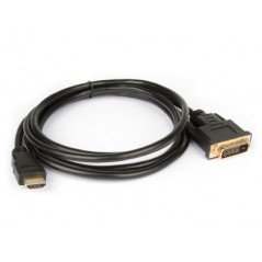Hamlet XVCHDM-DV18 cavo e adattatore video 1,8 m HDMI tipo A (Standard) DVI-D Nero