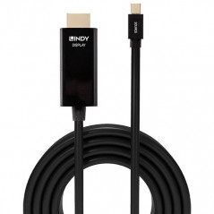 Lindy 36926 cavo e adattatore video 1 m HDMI tipo A (Standard) Mini DisplayPort Nero