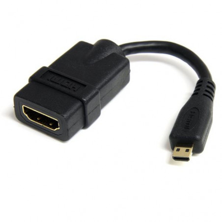 StarTech.com Cavo HDMI a micro HDMI ad alta velocita' - Cavo HDMI micro High Speed da 12cm - F/M - Nero