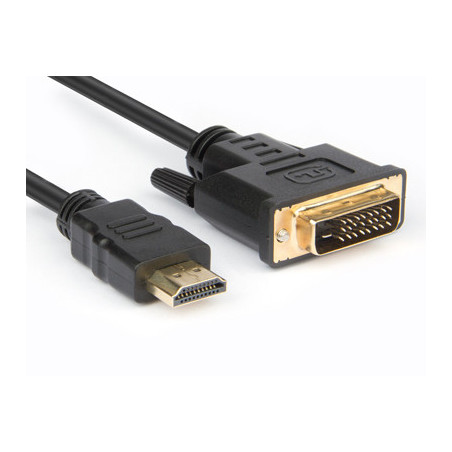 Hamlet XVCHDM-DV30 cavo e adattatore video 3 m HDMI tipo A (Standard) DVI-D Nero
