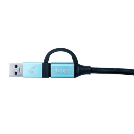 i-tec C31USBCACBL cavo USB 1 m USB 3.2 Gen 1 (3.1 Gen 1) USB C Nero, Blu