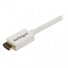 StarTech.com Cavo HDMI ad alta velocità da 3 m - Cavo Ultra HD 4k x 2k a parete CL3 bianco - HDMI a HDMI - M/M