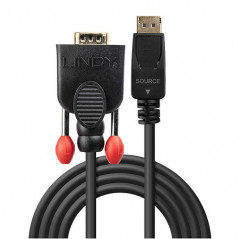 Lindy 41942 cavo e adattatore video 2 m VGA (D-Sub) DisplayPort Nero