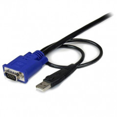 StarTech.com Cavo sottile KVM, VGA, USB, 2 in 1 1,3 m c.a.