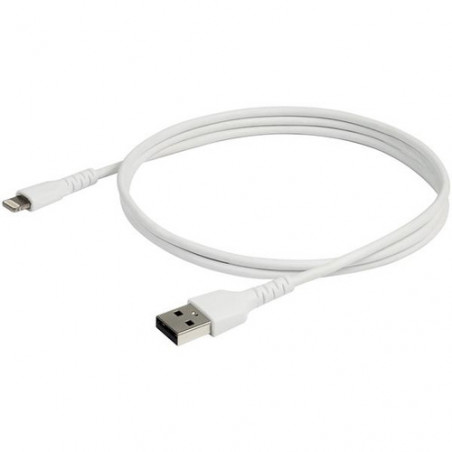 StarTech.com Cavo da USB-A a Lightening bianco da 1m di colore bianco - Robusto e resistente cavo di alimentazione/sincronizzazi