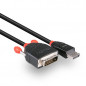 Lindy 41492 cavo e adattatore video 3 m DVI-D DisplayPort Nero
