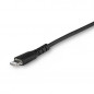 StarTech.com Cavo durevole da USB-C a Lightning da 1m nero - Cavo di alimentazione/sincronizzazione in Fibra aramidica robusta p