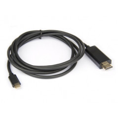 Hamlet XVAUC-HDM4K20 cavo e adattatore video 2 m USB tipo-C HDMI tipo A (Standard) Nero