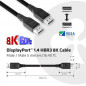 CLUB3D DisplayPort 1.4 HBR3 8K Cable M/M 5m /16.40ft