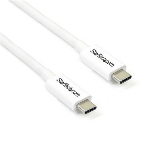 StarTech.com Cavo Thunderbolt 3 - 20Gbps - 2m - Bianco - Compatabile con Thunderbolt, USB e DisplayPort