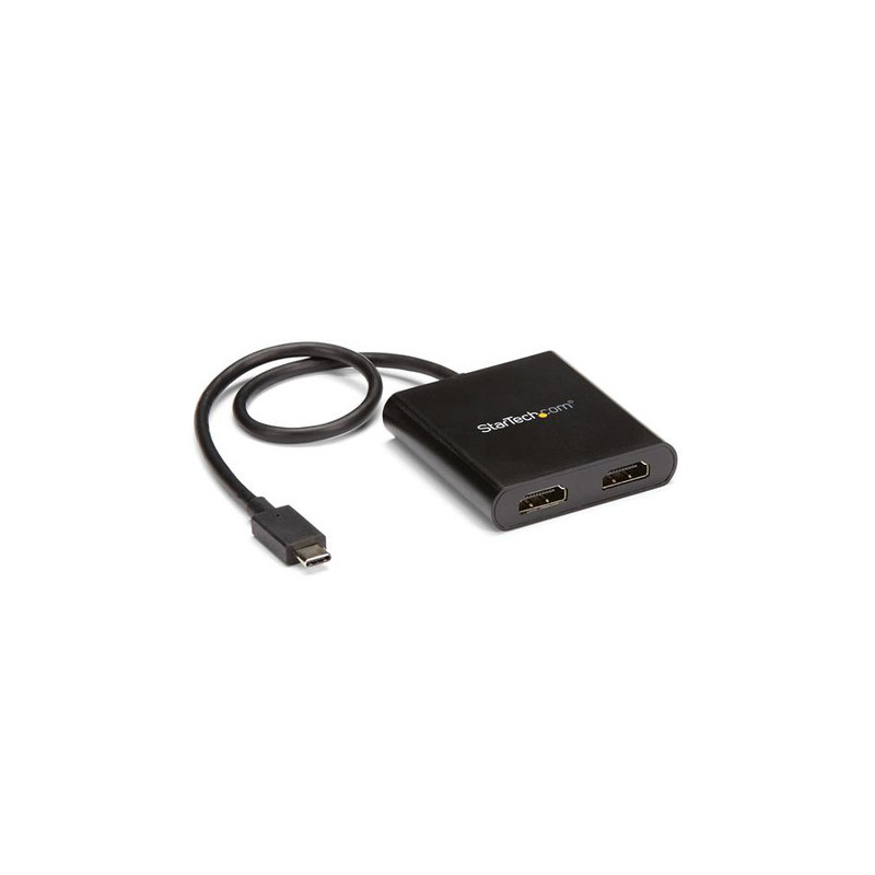 StarTech.com Splitter Multi-Monitor USB-C a HDMI - Hub MST Tipo-C a 2 porte compatabile con Thunderbolt 3