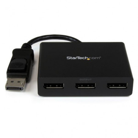 StarTech.com Adattatore multi monitor a 3 porte - Hub DisplayPort 1.2 MST a doppio 4K 30Hz e 1x 1080p - Splitter video per modal