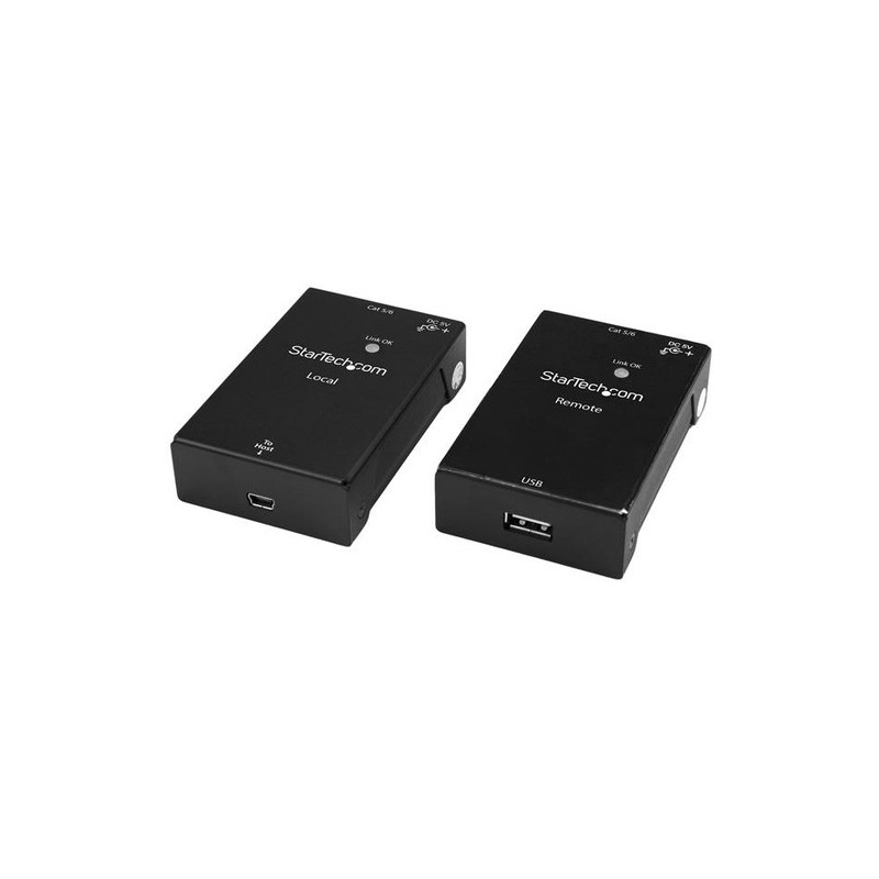StarTech.com Extender USB 2.0 su cavo Cat5e/Cat6 (RJ45) - Fino a 50m - Kit adattatore per estensore porta USB ad alta velocità 