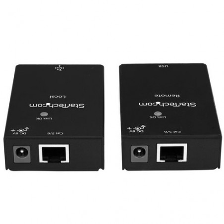 StarTech.com Extender USB 2.0 su cavo Cat5e/Cat6 (RJ45) - Fino a 50m - Kit adattatore per estensore porta USB ad alta velocità 