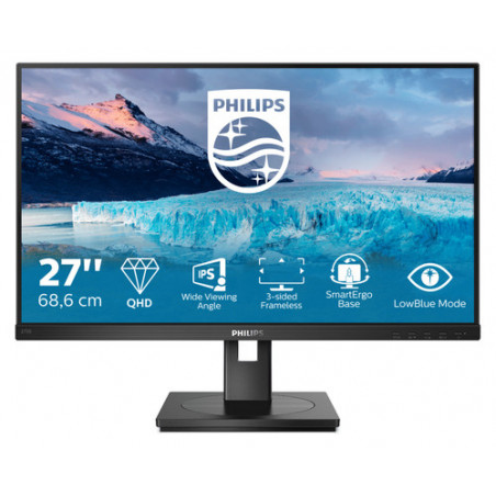 Philips S Line 275S1AE/00 LED display 68,6 cm (27") 2560 x 1440 Pixel 2K Ultra HD LCD Nero