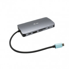 i-tec USB-C Metal Nano Dock HDMI/VGA with LAN + Charger 112W