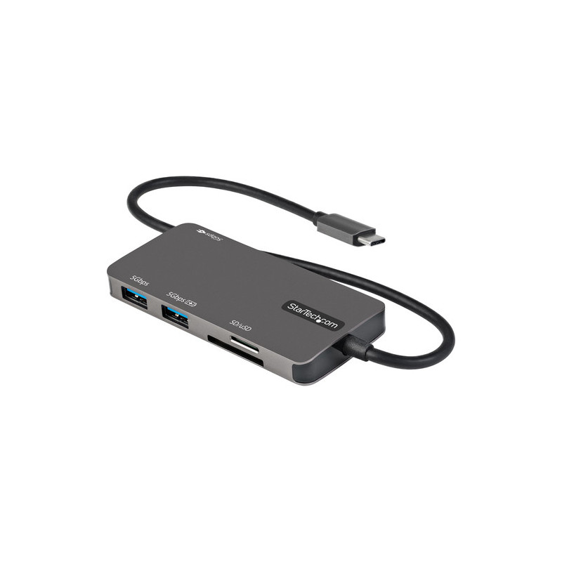 StarTech.com Adattatore multiporta USB C - Da USB-C a 4K HDMI, 100W Power Delivery Pass-through, slot SD/MicroSD, Hub USB 3.0 a 