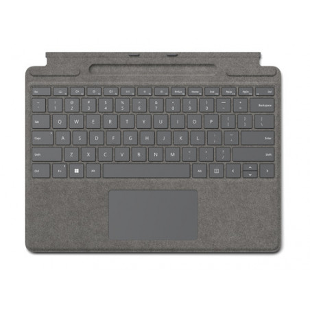 Microsoft Surface Pro Signature Keyboard Platino Microsoft Cover port QWERTY Italiano