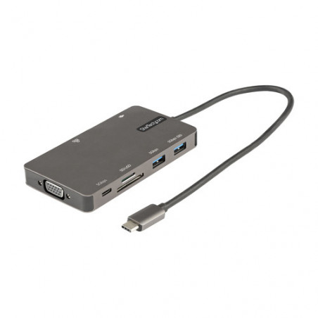 StarTech.com Adattatore Multiporta USB C - Dock da viaggio HDMI 4K 30Hz o VGA - Hub USB 3.0 5Gbps (porte USB A / USB C) - 100W P