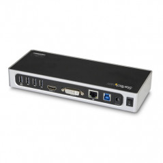 StarTech.com Docking Station USB 3.0 - Laptop Dock per doppio monitor con HDMI e DVI/VGA Video - Hub a 6 porte USB 3.1 Gen 1 5Gb