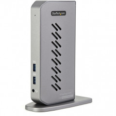 StarTech.com USB-C USB-A Dock - Docking station USB C dual monitor DisplayPort e HDMI 4K 60Hz con Ethernet - Adattatore multipor
