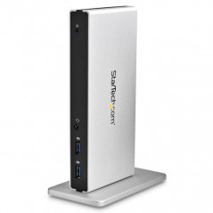 StarTech.com Docking Station Universale per Laptop USB 3.0 per dual-monitor DVI Gigabit Ethernet con adattatori HDMI / VGA