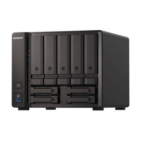QNAP TS-H973AX-32G server NAS e di archiviazione Tower Collegamento ethernet LAN Nero V1500B