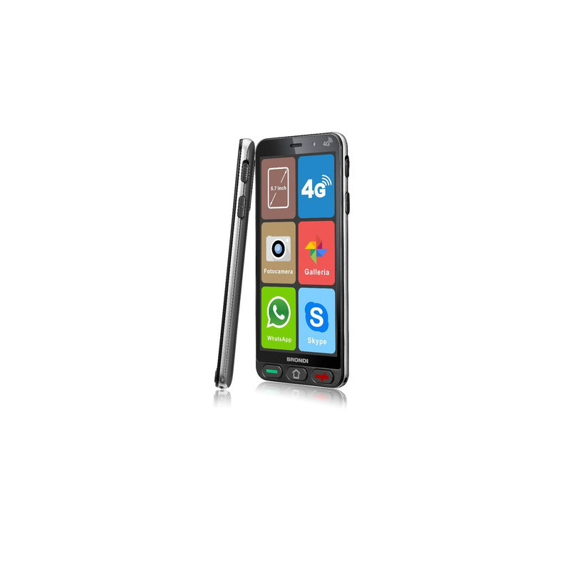 Brondi Amico S Nero 14,5 cm (5.7") Doppia SIM Android 8.1 4G USB tipo-C 1 GB 8 GB 2800 mAh