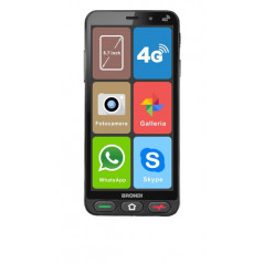 Brondi Amico S Nero 14,5 cm (5.7") Doppia SIM Android 8.1 4G USB tipo-C 1 GB 8 GB 2800 mAh