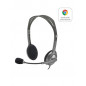 Logitech Stereo Headset H110 Auricolare Cablato A Padiglione Ufficio Grigio