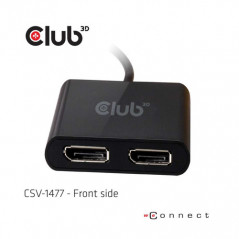 CLUB3D USB3.2 Gen1 Type A to DisplayPort™1.2 Dual Monitor 4K60Hz Video Splitter