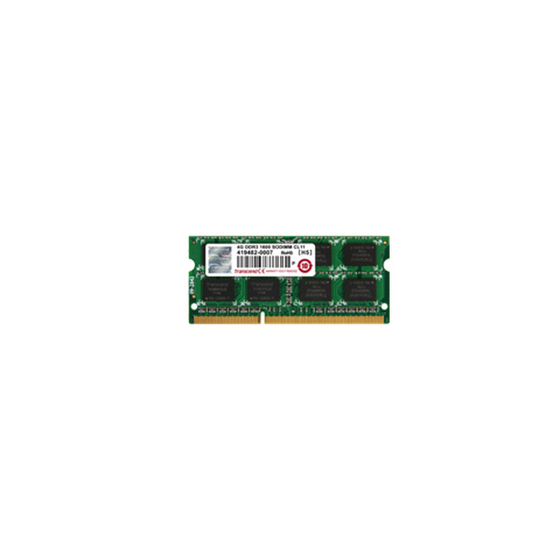 Transcend JetRam Speicher 2GB memoria 1 x 2 GB DDR3 1600 MHz