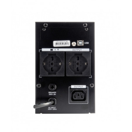 Vultech UPS1000VA-PURE gruppo di continuità (UPS) A linea interattiva 1 kVA 800 W 3 presa(e) AC