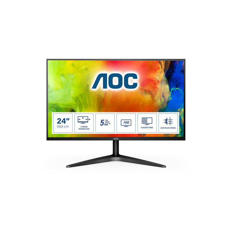 AOC B1 24B1H Monitor PC 61 cm (24") 1920 x 1080 Pixel Full HD LED Nero