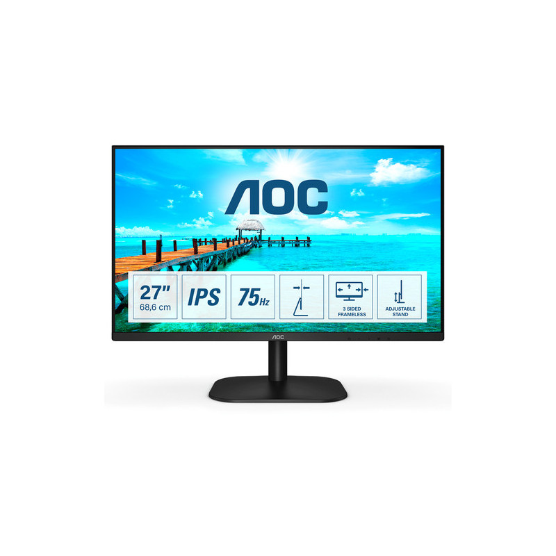 AOC 27B2H Monitor PC 68,6 cm (27") 1920 x 1080 Pixel Full HD LED Nero