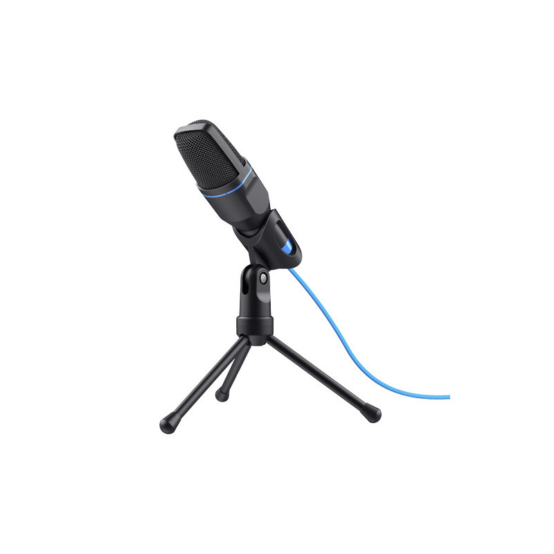 Trust Mico Nero, Blu Microfono per PC