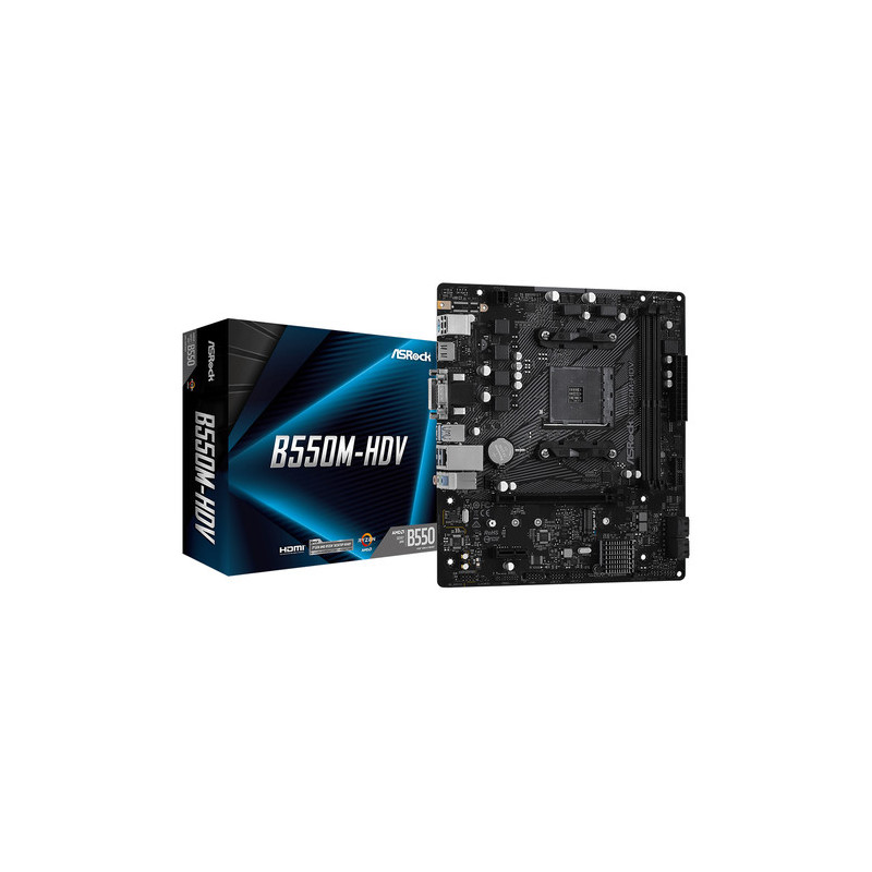 Asrock B550M-HDV AMD B550 Presa AM4 micro ATX