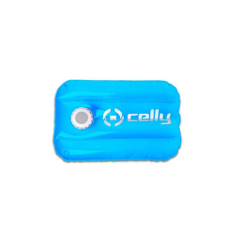 Celly Poolpillow Altoparlante portatile mono Blu, Bianco 3 W