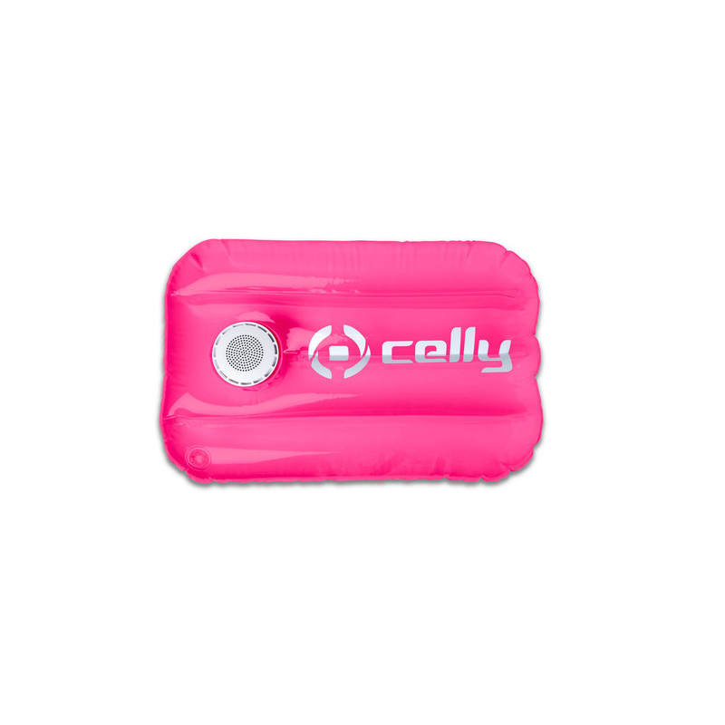 Celly Poolpillow Altoparlante portatile mono Rosa, Bianco 3 W