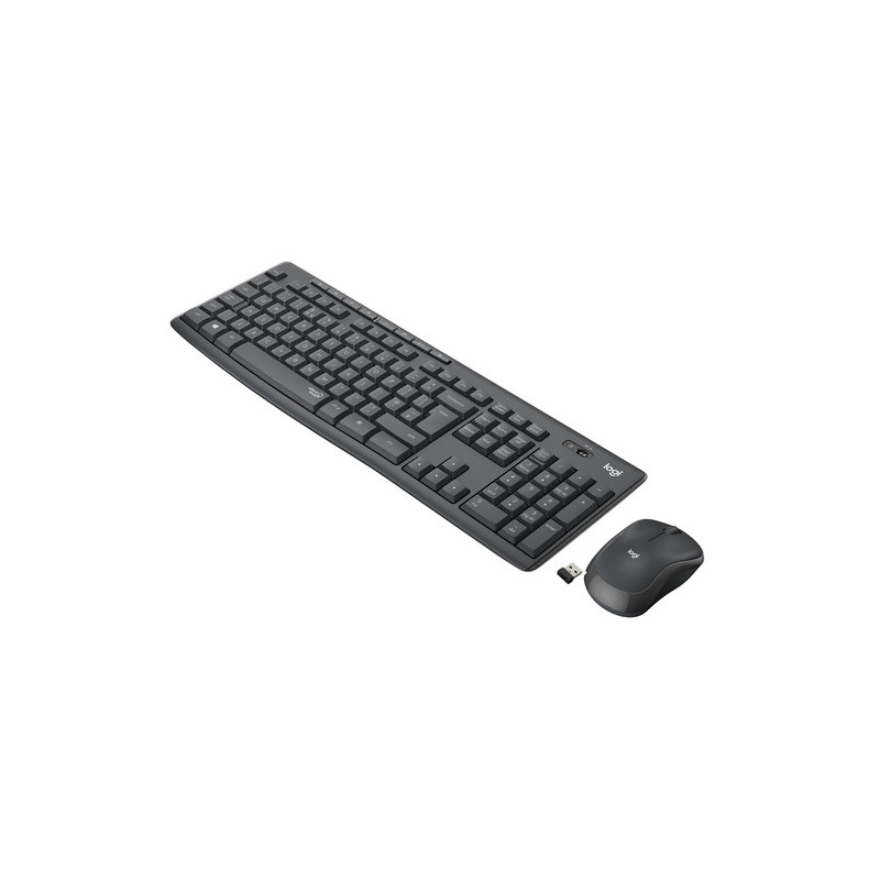 Logitech MK295 Kit Mouse e Tastiera Wireless – Tecnologia SilentTouch, Tastierino Numerico, Tasti Scelta Rapida, Tracciamento 