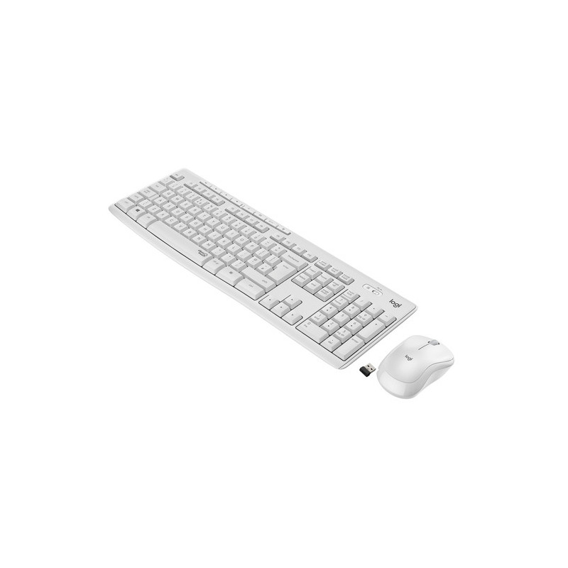 Logitech MK295 Kit Mouse e Tastiera Wireless – Tecnologia SilentTouch, Tastierino Numerico, Tasti Scelta Rapida, Tracciamento 