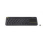 Logitech Wireless Touch Keyboard K400 Plus tastiera RF Wireless AZERTY Francese Nero