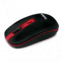 Nilox WIRELESS BLACK/RED 1000 DPI mouse Wi-Fi Ottico 1600 DPI