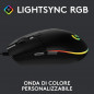 Logitech G G203 LIGHTSYNC mouse USB tipo A 8000 DPI