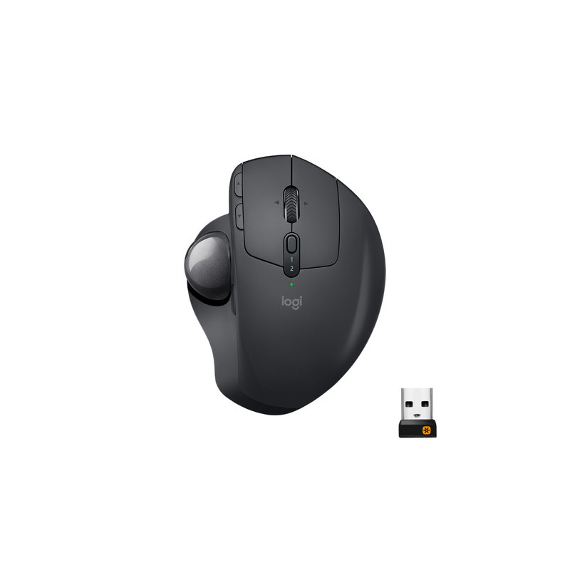 Logitech MX Ergo mouse Mano destra Wireless a RF + Bluetooth Trackball 440 DPI