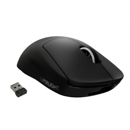 Logitech G PRO X SUPERLIGHT Mouse Gaming Wireless, Leggero 63 g, Sensore HERO 25K, 25.600 DPI, 5 Tasti Programmabili, Lunga Auto