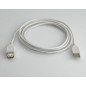Value USB 2.0 Cable, Type A, 3.0 m cavo USB 3 m USB A Bianco